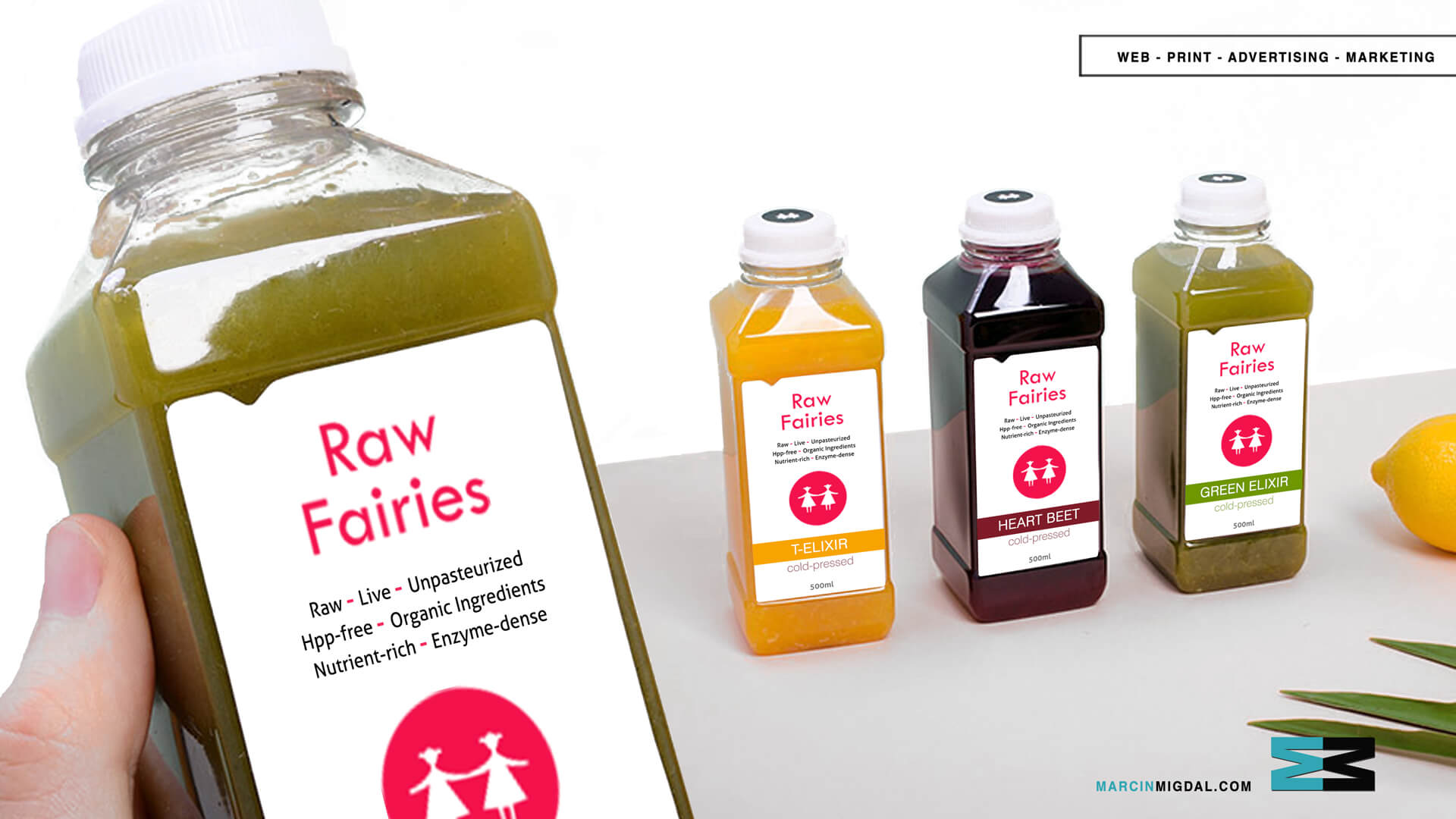 Raw Fairies - Beverage Packaging Design by Marcin Migdal 