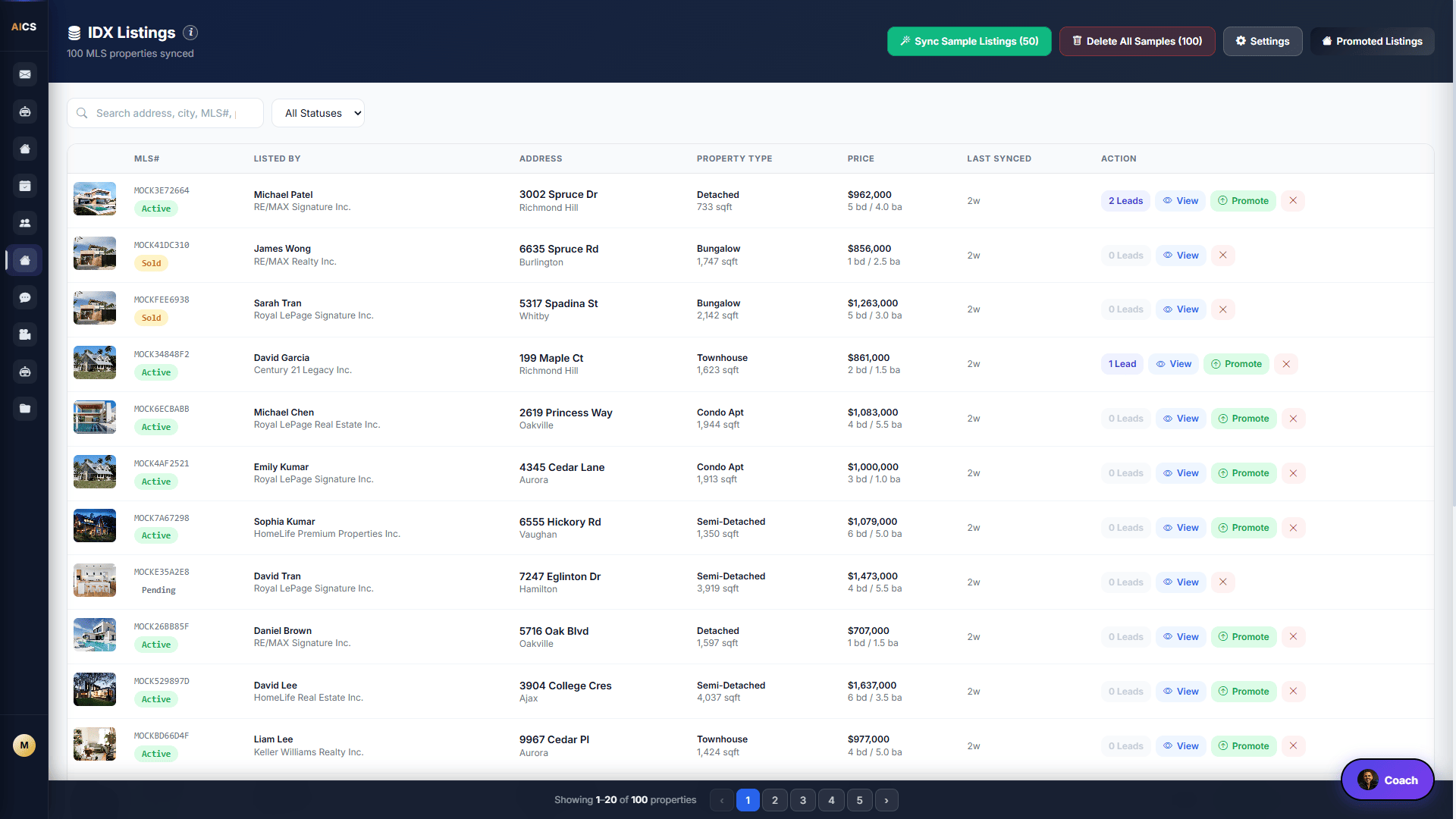 IDX MLS sync