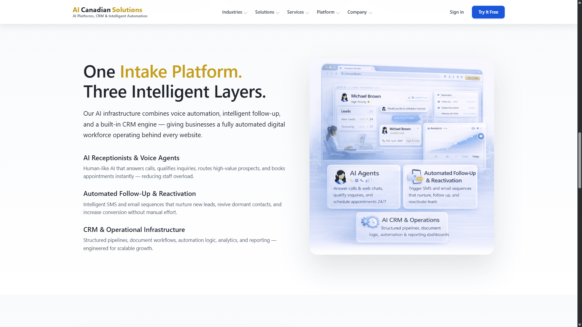 One platform, three intelligent layers